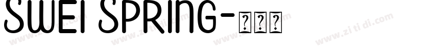 Swei Spring字体转换